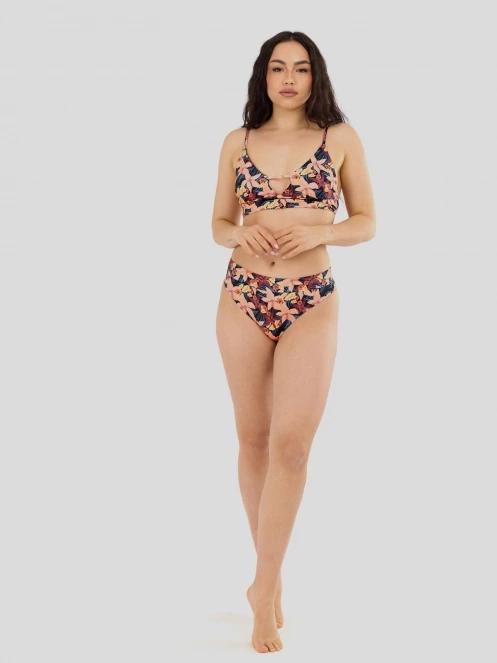 Fundango Sahara Midwaist Full Bottom női bikini alsó rózsaszín színben 3
