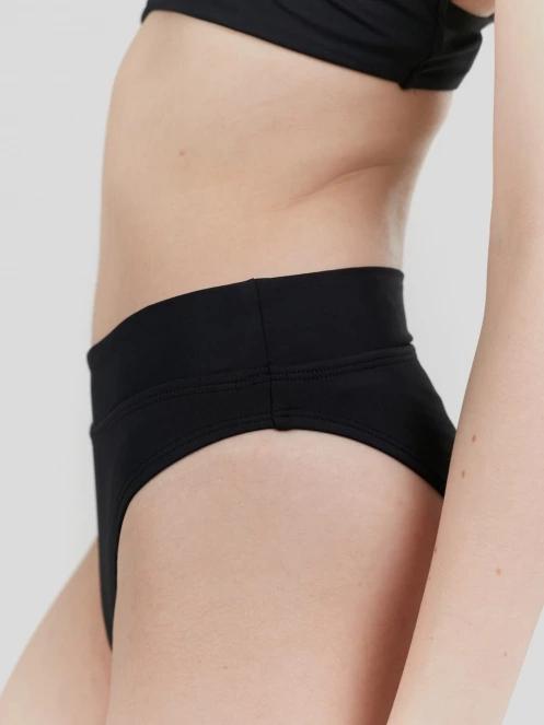 Fundango Sahara Midwaist Full Bottom női bikini alsó fekete színben 6