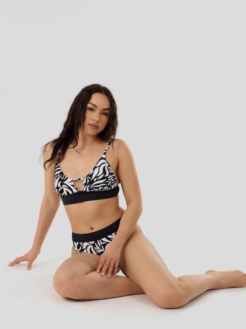 Fundango Sahara Midwaist Full Bottom női bikini alsó fekete színben 6