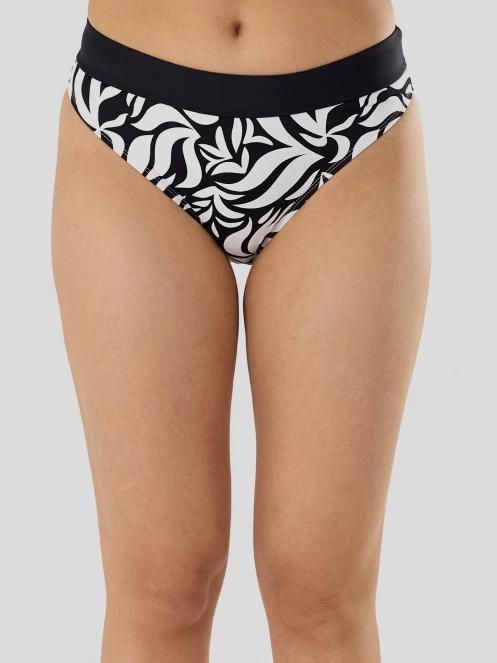 Fundango Sahara Midwaist Full Bottom női bikini alsó fekete színben 2