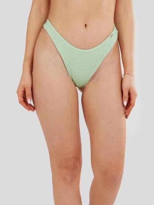 Fundango Sunset Brazilian Jacquard Bottoms női bikini alsó zöld színben 2