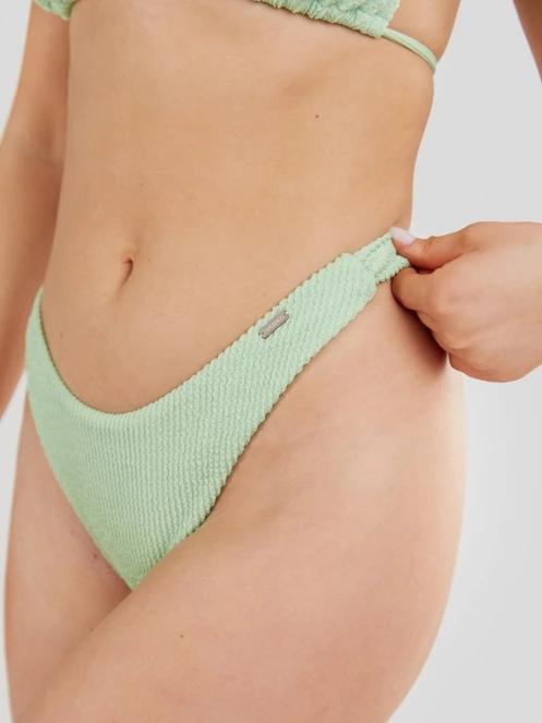 Fundango Sunset Brazilian Jacquard Bottoms női bikini alsó zöld színben 5