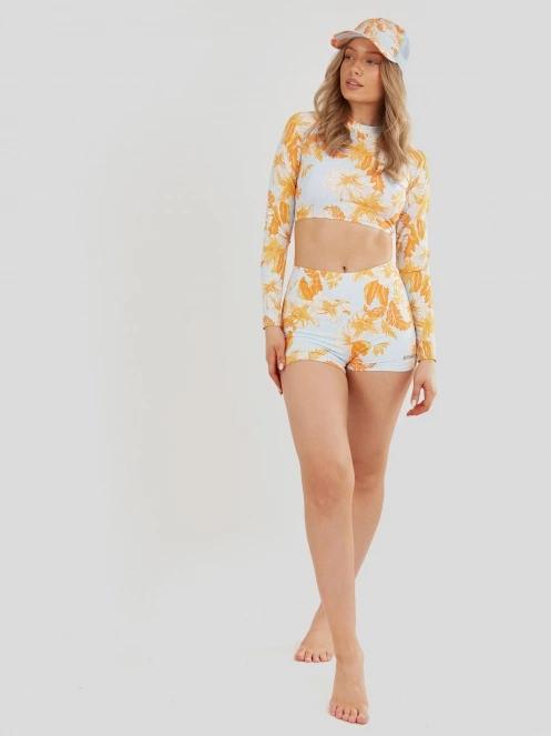 Fundango Amelia Surf Short női bikini alsó narancssárga színben 4