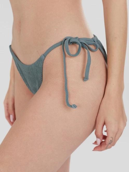 Fundango Innisfil II Tie-side Jacquard Bottom női bikini alsó zöld színben 5