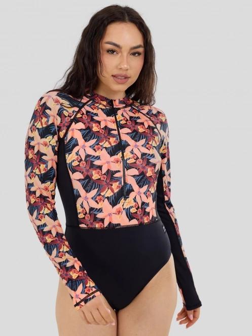 Fundango Dolphin Long Sleeve Suit női fürdőruha rózsaszín színben 2