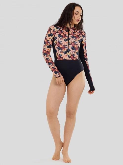 Fundango Dolphin Long Sleeve Suit női fürdőruha rózsaszín színben 4