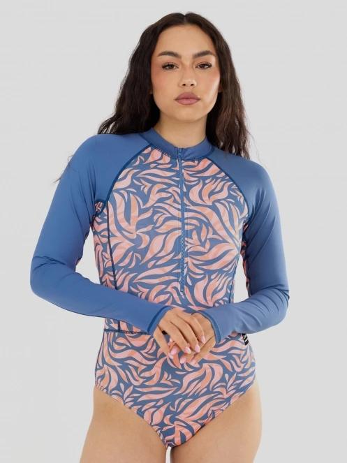 Fundango Dolphin Long Sleeve Suit női fürdőruha sötétkék színben 5