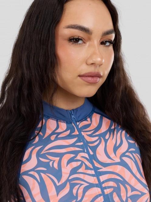 Fundango Dolphin Long Sleeve Suit női fürdőruha sötétkék színben 6