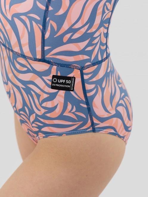 Fundango Dolphin Long Sleeve Suit női fürdőruha sötétkék színben 7