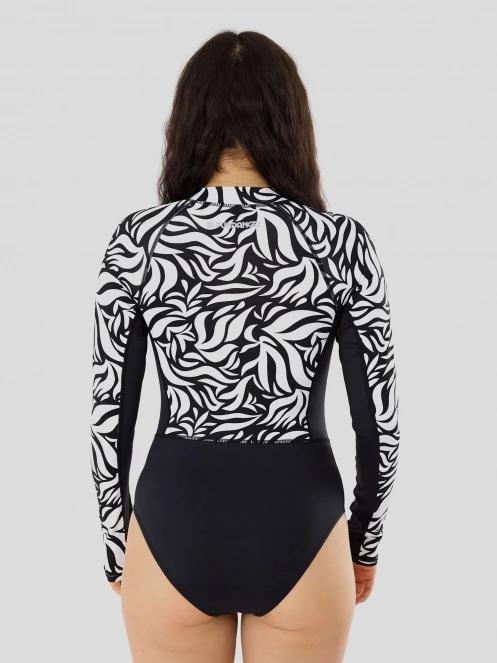 Fundango Dolphin Long Sleeve Suit női fürdőruha fekete színben 3