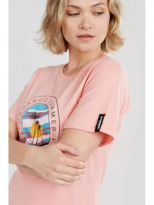 Fundango Bolton T-shirt női rövid ujjú póló magenta színben 4