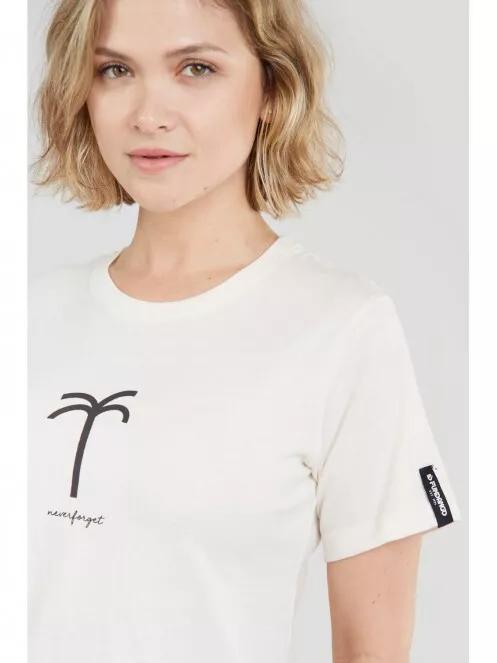 Fundango Bolton T-shirt női rövid ujjú póló homok színben 4