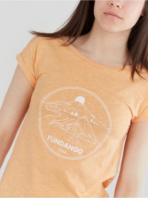Fundango Amira T-shirt női rövid ujjú póló sárga színben 4