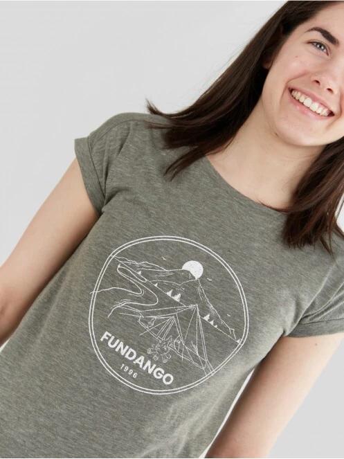 Fundango Amira T-shirt női rövid ujjú póló oliva színben 4