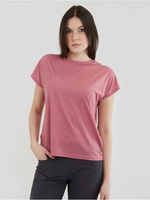 Fundango Rush T-shirt női rövid ujjú sport póló magenta színben 2