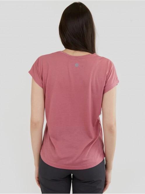 Fundango Rush T-shirt női rövid ujjú sport póló magenta színben 3