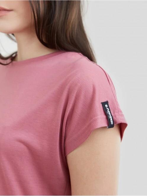 Fundango Rush T-shirt női rövid ujjú sport póló magenta színben 5