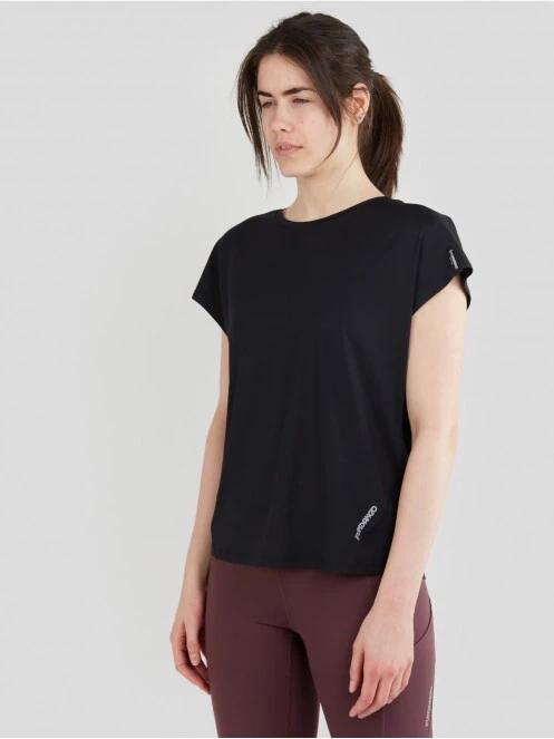 Fundango Hanabi T-shirt női rövid ujjú sport póló fekete színben 2