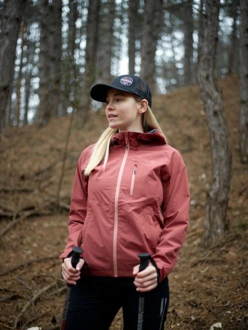 Fundango Piora Waterproof Jacket női esőkabát piros színben 8