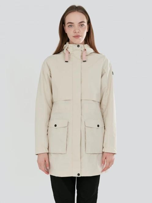 Fundango Zhuri Waterproof Jacket női esőkabát homok színben 2