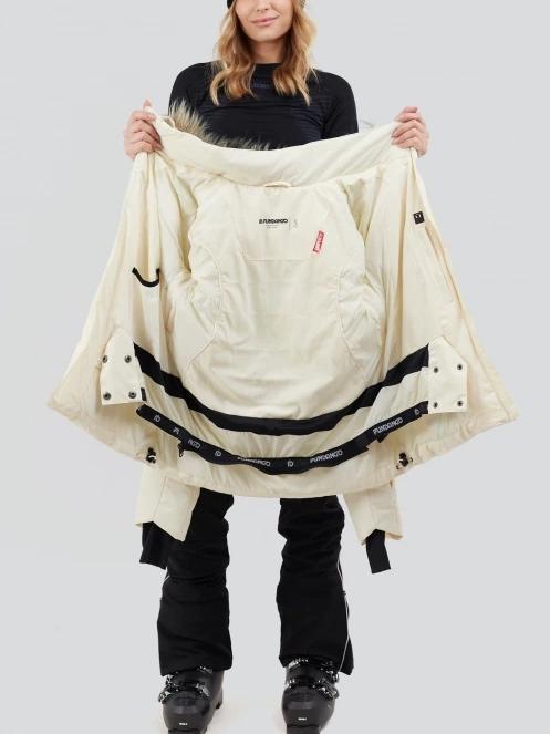 Fundango Elyra Fur Padded Jacket női síkabát fehér színben 6