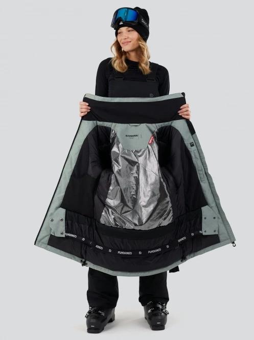 Fundango Pemberton ECO Allmountain Jacket női síkabát zöld színben 5
