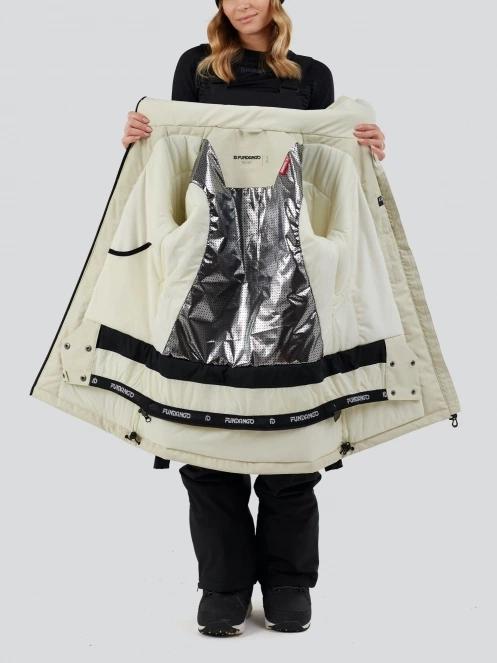 Fundango Pemberton ECO Allmountain Jacket női síkabát fehér színben 5