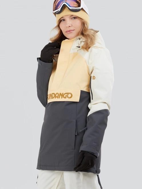 Fundango Birch ECO Logo Anorak női síkabát sárga színben 2