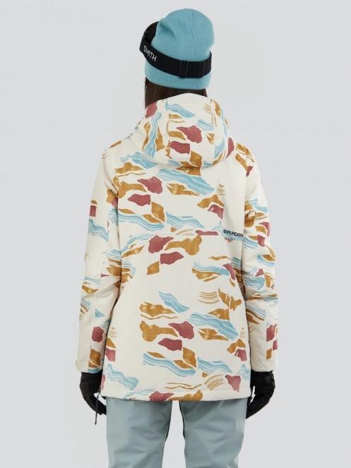 Fundango Birch ECO Logo Anorak női síkabát homok színben 3