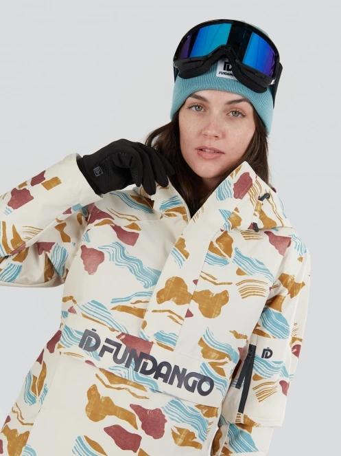 Fundango Birch ECO Logo Anorak női síkabát homok színben 5