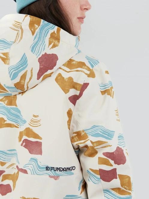 Fundango Birch ECO Logo Anorak női síkabát homok színben 8