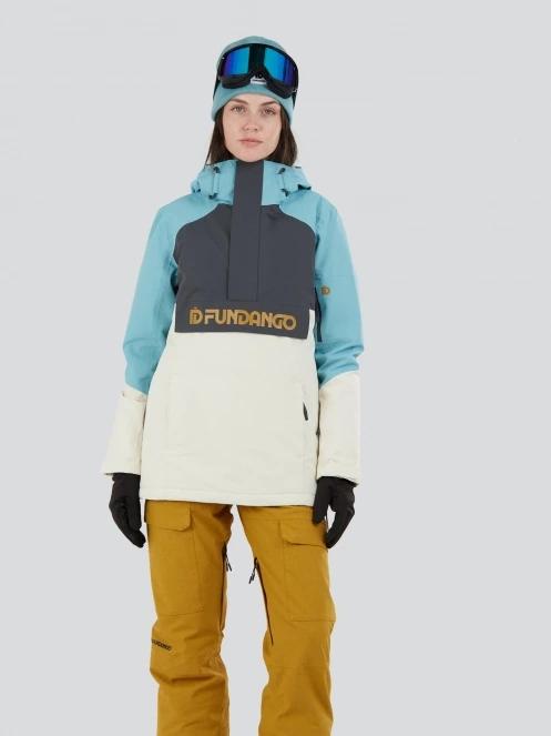 Fundango Birch ECO Logo Anorak női síkabát világoskék színben 2