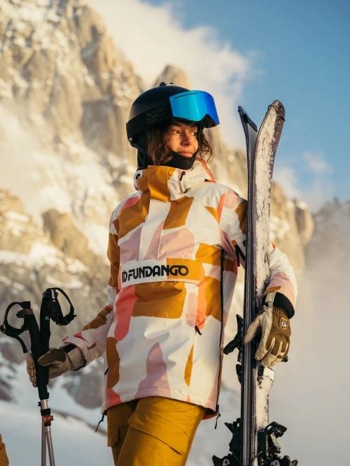 Fundango Birch ECO Logo Anorak női anorák sárga színben 11