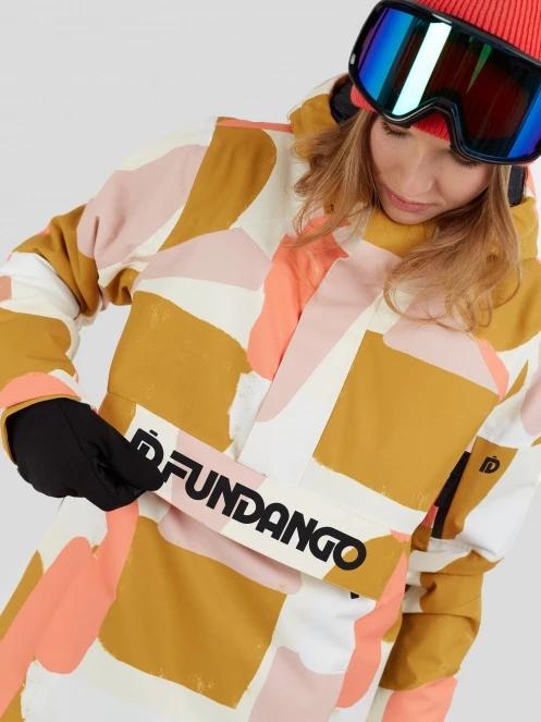 Fundango Birch ECO Logo Anorak női anorák sárga színben 7