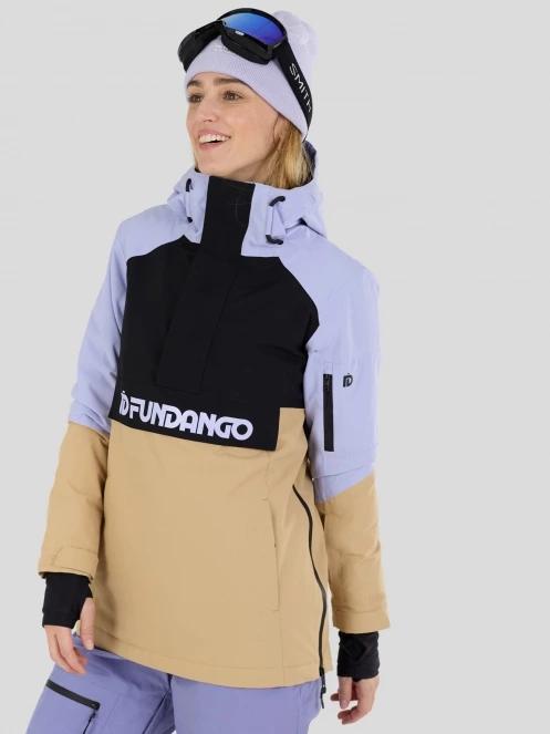 Fundango Birch ECO Logo Anorak női anorák homok színben 2