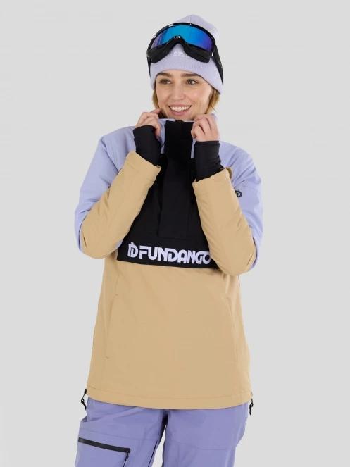 Fundango Birch ECO Logo Anorak női anorák homok színben 6
