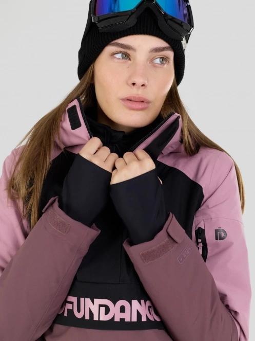 Fundango Birch ECO Logo Anorak női anorák rózsaszín színben 7
