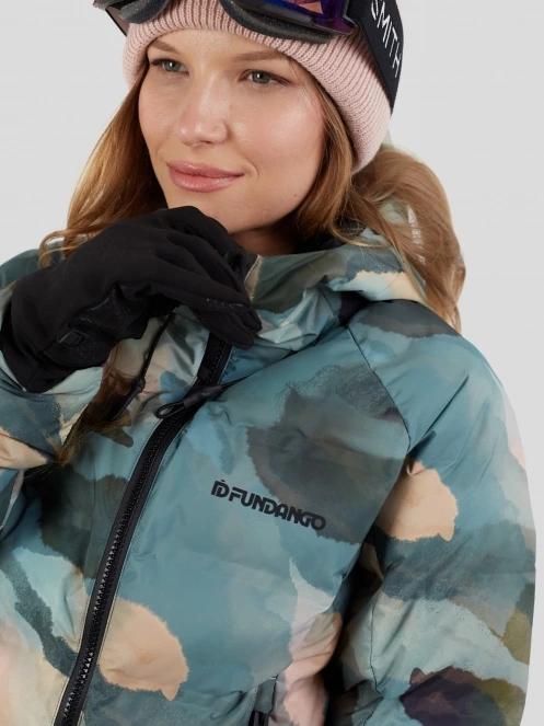 Fundango Zina Padded Jacket női steppelt síkabát zöld színben 7