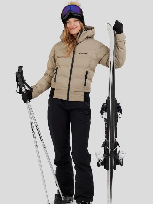 Fundango Zina Padded Jacket női steppelt síkabát homok színben 4