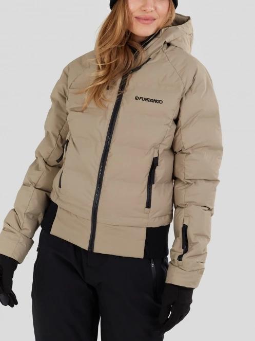 Fundango Zina Padded Jacket női steppelt síkabát homok színben 7
