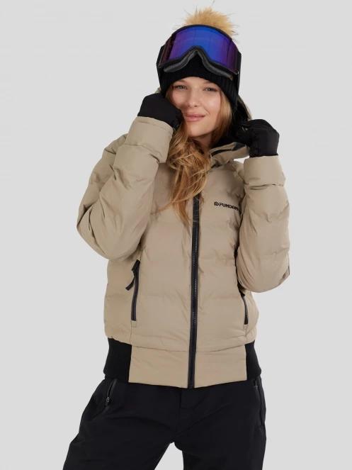 Fundango Zina Padded Jacket női steppelt síkabát homok színben 8