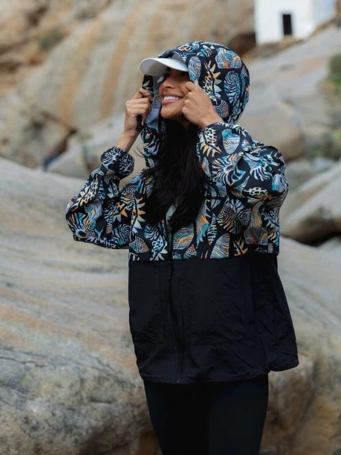 Fundango Cecil Windbreaker Jacket női széldzseki fekete színben 9