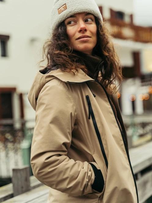 Fundango Nankin ECO 3L Jacket női héjkabát homok színben 11