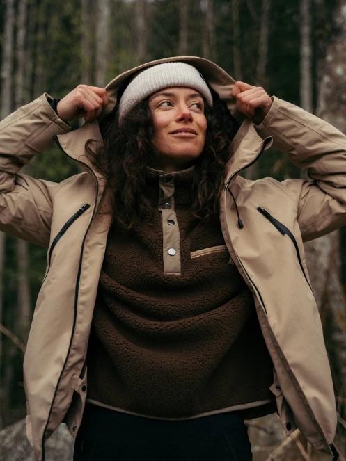 Fundango Nankin ECO 3L Jacket női héjkabát homok színben 14