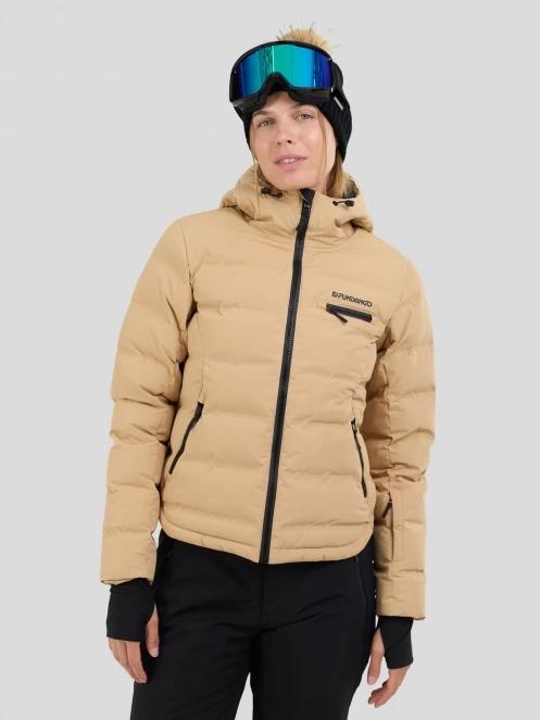 Fundango Rodney Padded Jacket női steppelt síkabát homok színben 5
