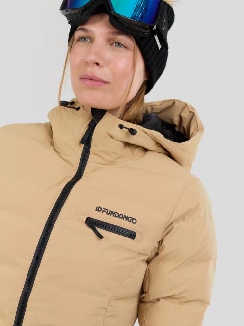 Fundango Rodney Padded Jacket női steppelt síkabát homok színben 6