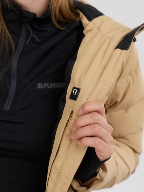 Fundango Rodney Padded Jacket női steppelt síkabát homok színben 8