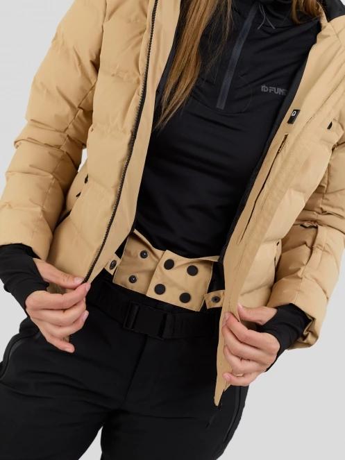 Fundango Rodney Padded Jacket női steppelt síkabát homok színben 9