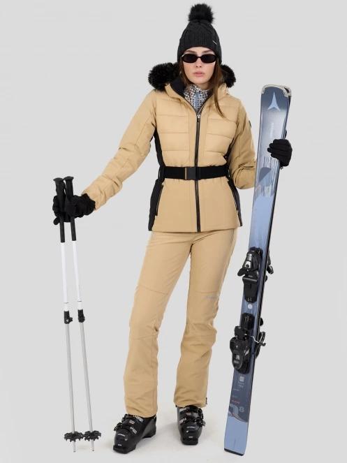 Fundango Galena Pants női sínadrág homok színben 4