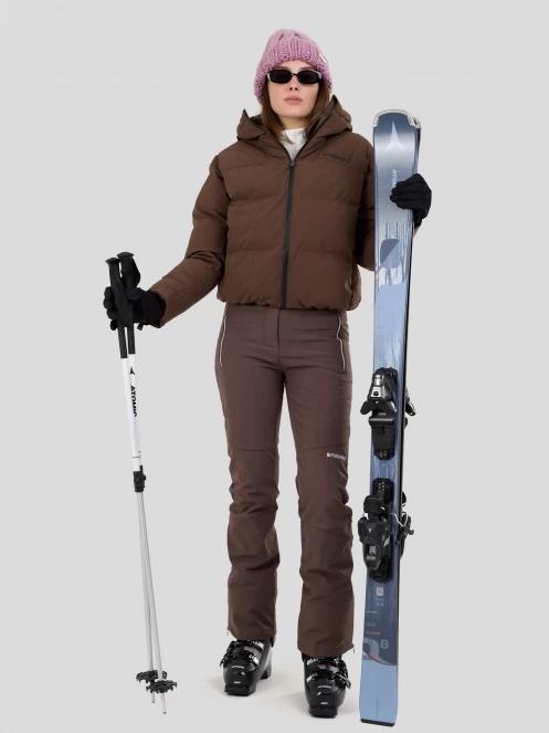 Fundango Galena Pants női sínadrág barna színben 5